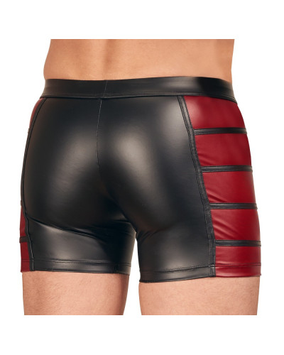 Boxer long VEGA Noir-Rouge  Couleur principale:Noir Couleur secondaire:Rouge