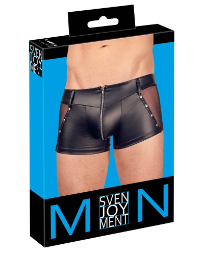 Boxer NAXIS Imitation Cuir Noir  Couleur principale:Noir