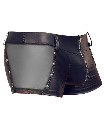 Boxer NAXIS Imitation Cuir Noir  Couleur principale:Noir