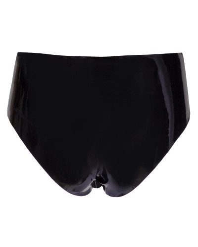 Slip en latex avec étui pénien perlé  Couleur principale:Noir