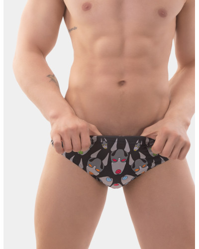 Slip de bain FETISH DOG Noir  Couleur principale:Noir