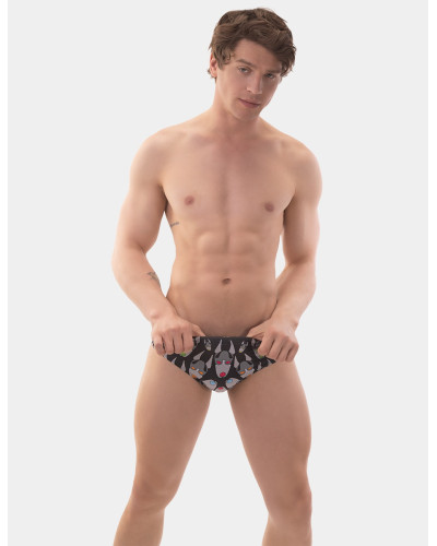 Slip de bain FETISH DOG Noir  Couleur principale:Noir