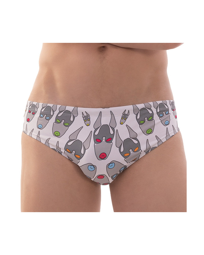 Slip de bain FETISH DOG Blanc  Couleur principale:Blanc
