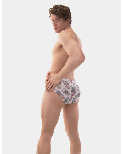 Slip de bain FETISH DOG Blanc  Couleur principale:Blanc
