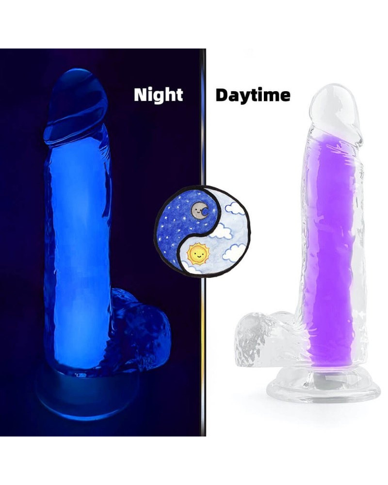 Gode phosphorescent Color Glow 15 x 4.5cm Violet 