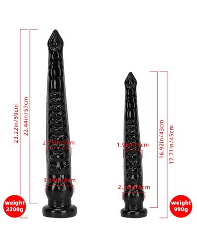 Gode Piov M 56 x 8.5cm Noir 