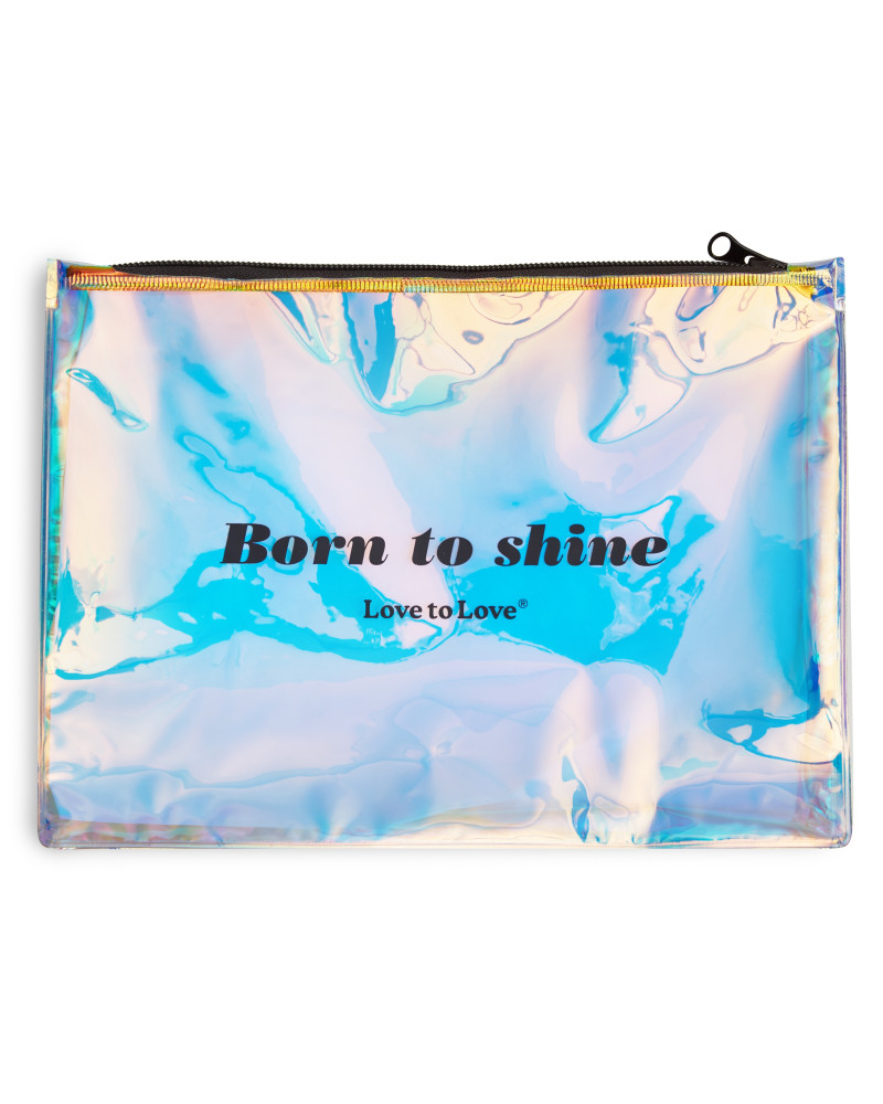 Pochette de rangement Born to Shine Zip noir 