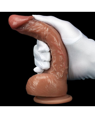 Gode Realdick 14 x 4cm Marron 