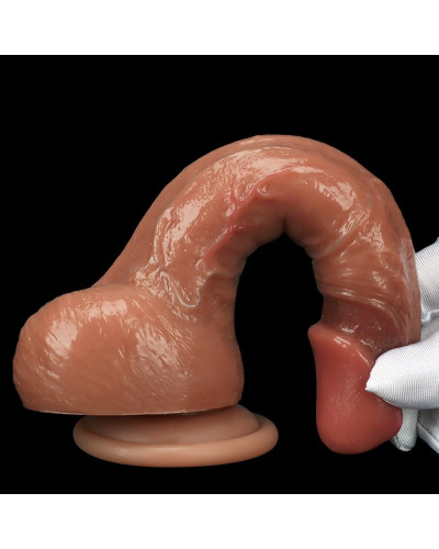 Gode Realdick 14 x 4cm Marron 
