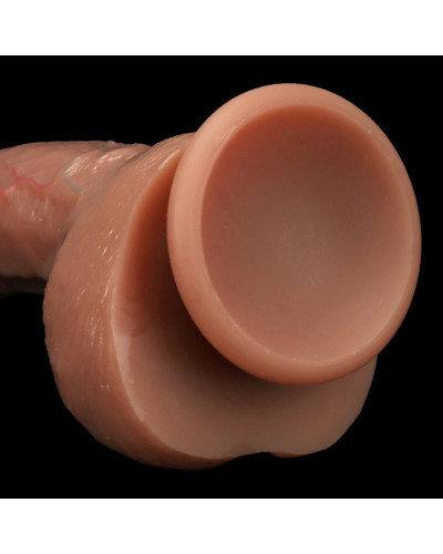 Gode Realdick 14 x 4cm Marron 
