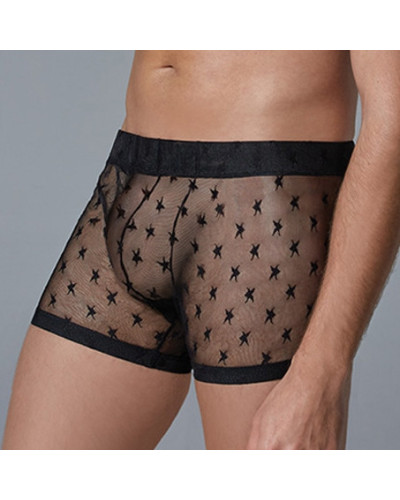 Boxer long fin Star Allure Noir  Couleur principale:Noir