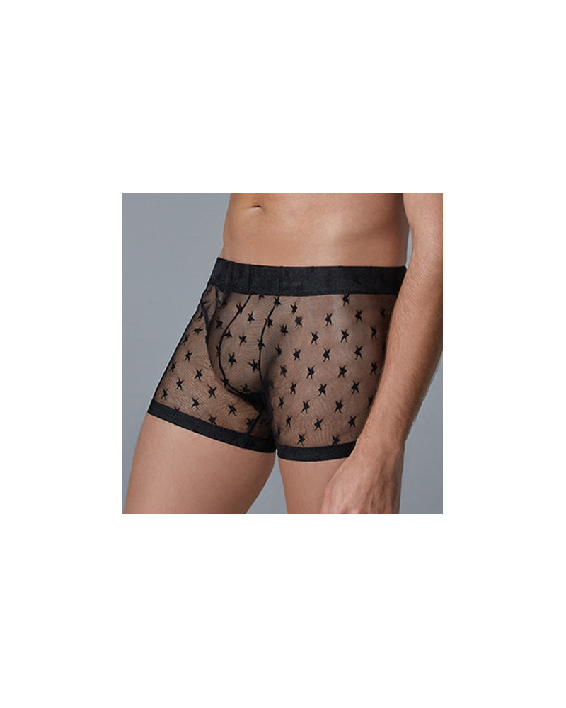 Boxer long fin Star Allure Noir  Couleur principale:Noir