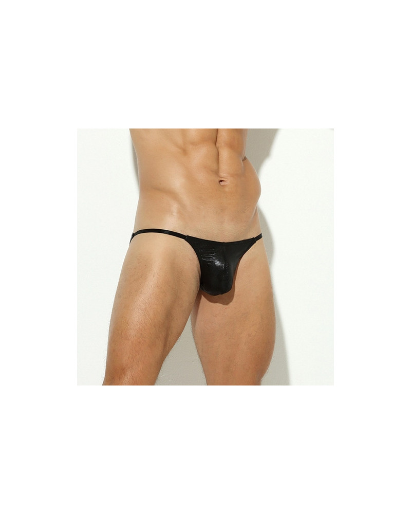 Slip sexy Shiny Line Noir  Couleur principale:Noir