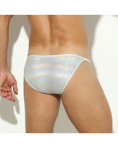 Slip sexy Shiny Line Argenté  Couleur principale:Gris