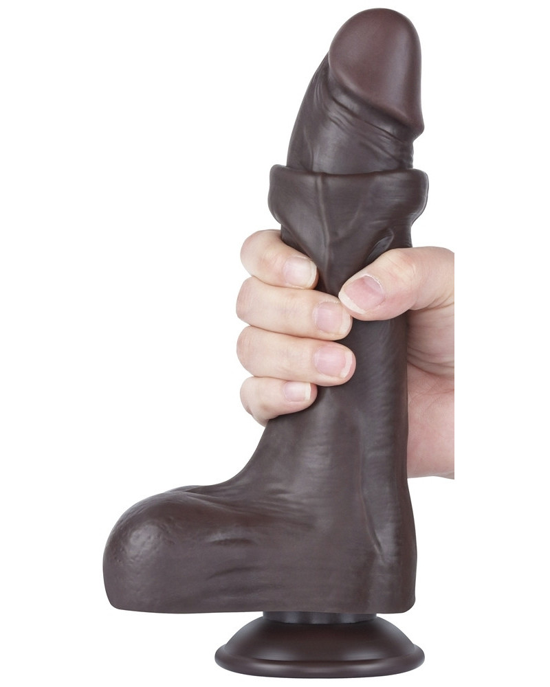 Gode Sliding Skin 16 x 4.2 cm Noir 