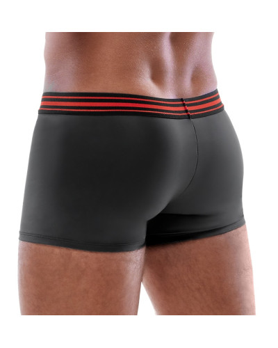 Boxer avec zip Tillio Noir-Rouge  Couleur principale:Noir Couleur secondaire:Rouge