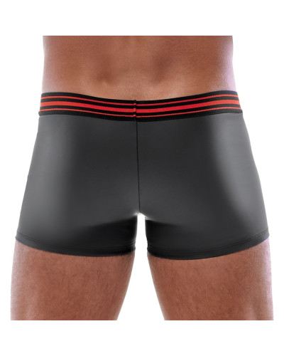 Boxer avec zip Tillio Noir-Rouge  Couleur principale:Noir Couleur secondaire:Rouge