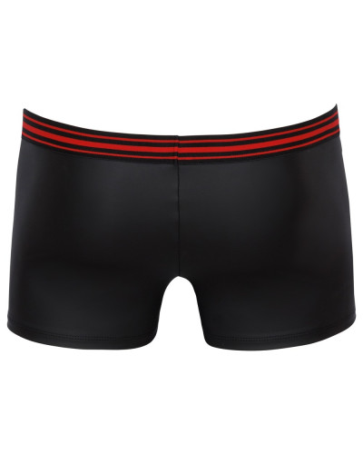 Boxer avec zip Tillio Noir-Rouge  Couleur principale:Noir Couleur secondaire:Rouge
