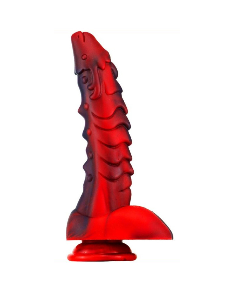 Gode Dragon Sarkan 19 x 4.5cm Noir-Rouge 