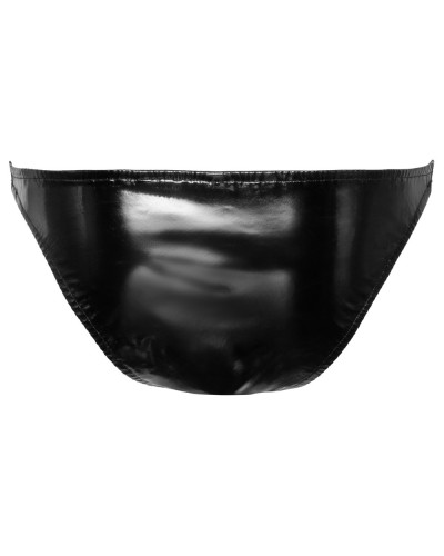 Slip sexy Vinyl Raft Noir-Argenté  Couleur principale:Noir Couleur secondaire:Gris