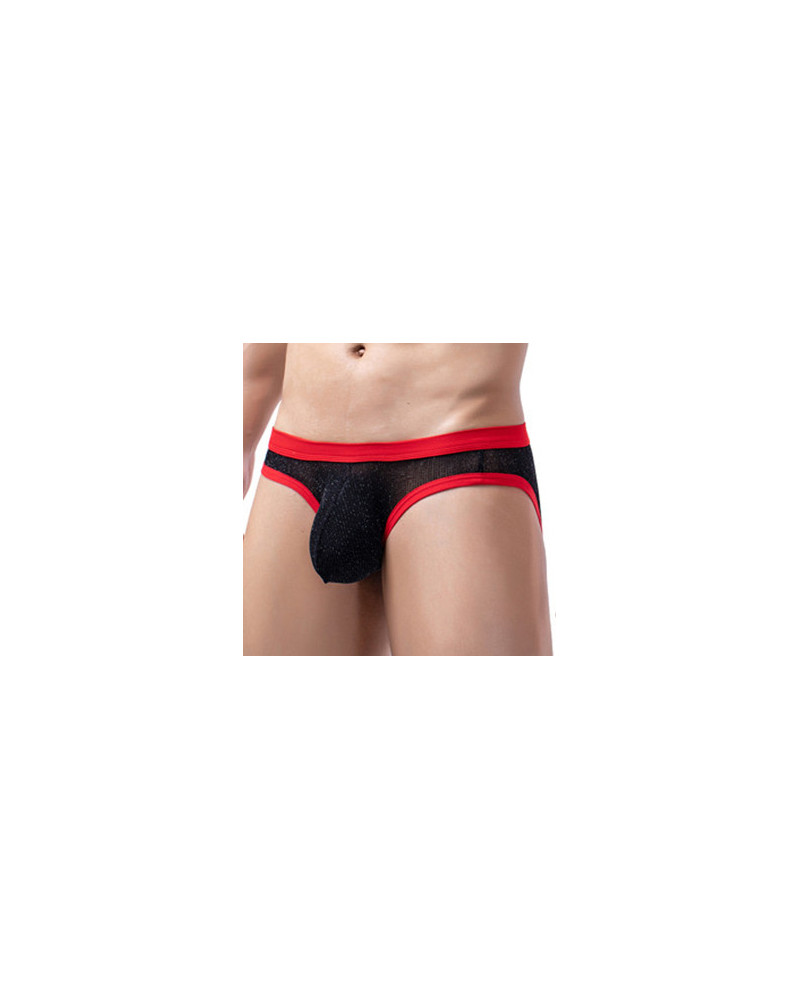 Slip Clipo Noir-Rouge  Couleur principale:Noir Couleur secondaire:Rouge
