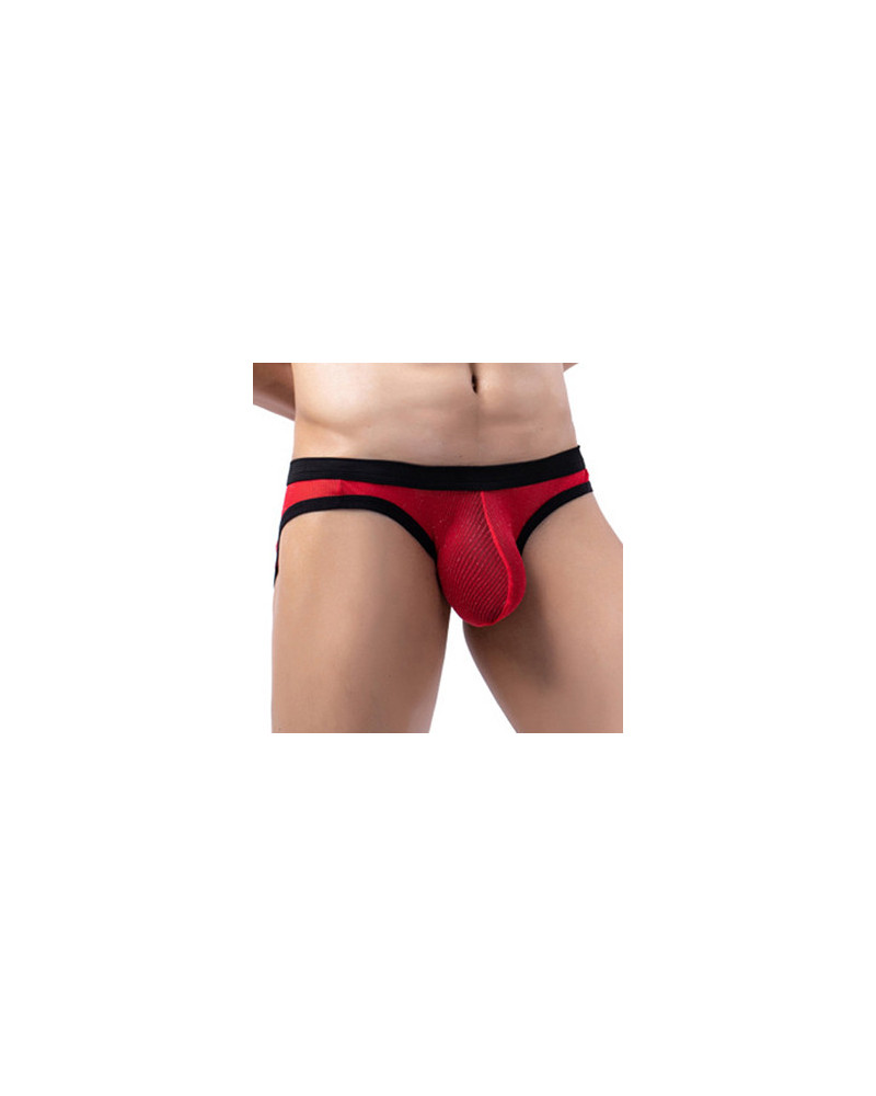 Slip Clipo Rouge-Noir  Couleur principale:Rouge Couleur secondaire:Noir