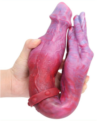 Double gode Duo Hand Monster 42 x 6cm 