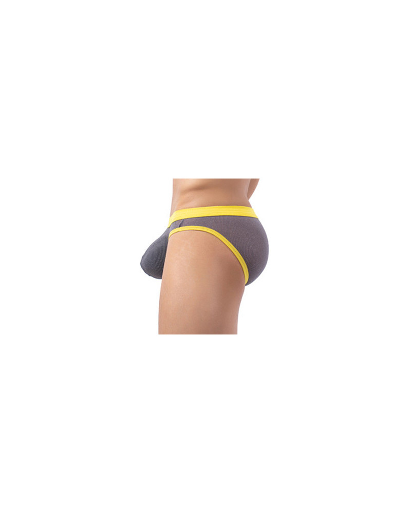 Slip Clipo Gris-jaune  Couleur principale:Gris Couleur secondaire:Jaune