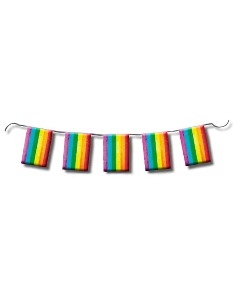 Guirlande à fanions Rainbow 10m 