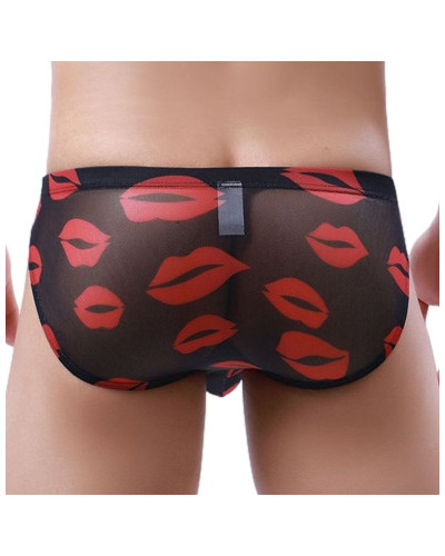 Slip Trompe Kiss Lips Noir  Couleur principale:Noir