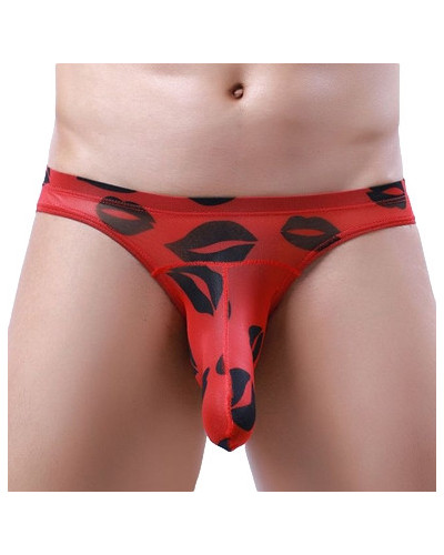 Slip Trompe KISS LIPS Rouge  Couleur principale:Rouge
