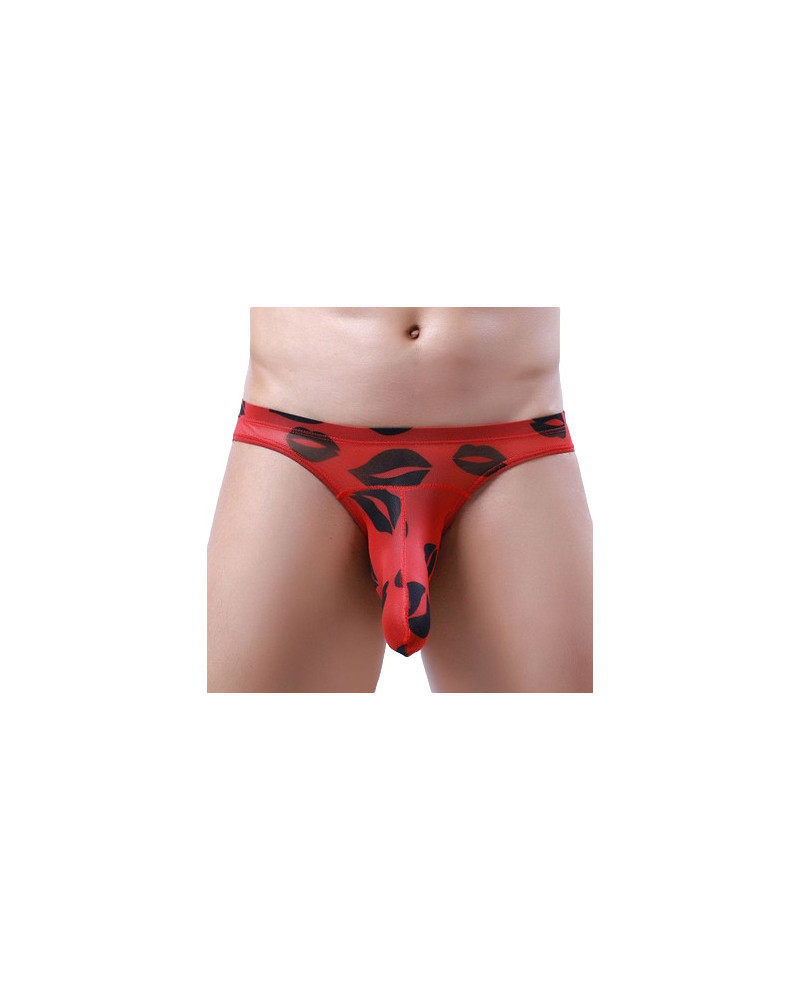 Slip Trompe KISS LIPS Rouge  Couleur principale:Rouge