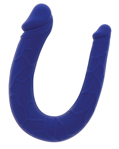Mini Double gode U-Shape 11 x 3.1cm Bleu 