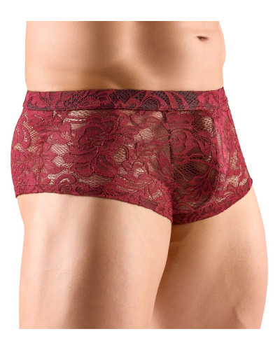 Boxer Dentelle FLINO Bordeaux  Couleur principale:Rouge