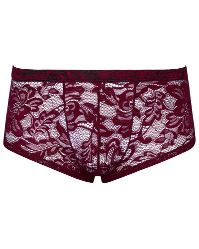 Boxer Dentelle FLINO Bordeaux  Couleur principale:Rouge