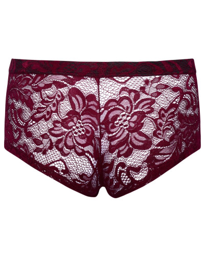 Boxer Dentelle FLINO Bordeaux  Couleur principale:Rouge