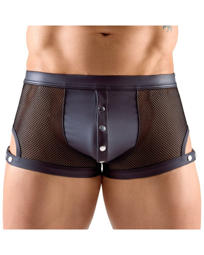 Boxer avec Pressions Tudeo Noir  Couleur principale:Noir