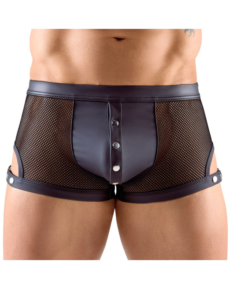 Boxer avec Pressions Tudeo Noir  Couleur principale:Noir