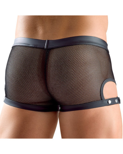 Boxer avec Pressions Tudeo Noir  Couleur principale:Noir
