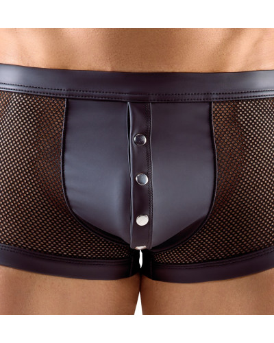 Boxer avec Pressions Tudeo Noir  Couleur principale:Noir