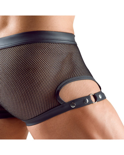 Boxer avec Pressions Tudeo Noir  Couleur principale:Noir