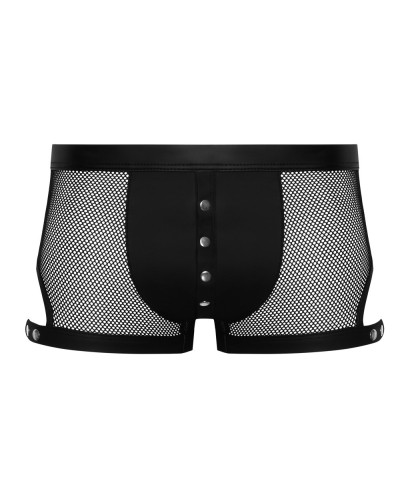 Boxer avec Pressions Tudeo Noir  Couleur principale:Noir