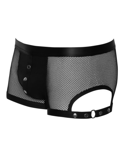 Boxer avec Pressions Tudeo Noir  Couleur principale:Noir