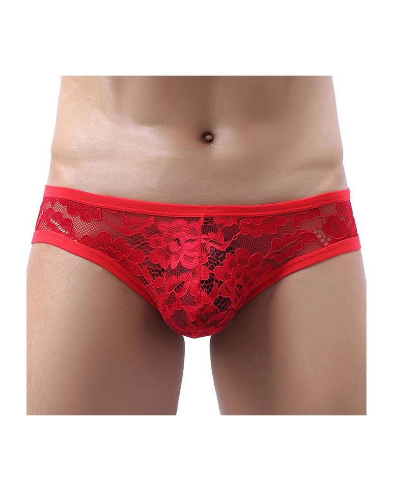 Slip en dentelle Floom Rouge  Couleur principale:Rouge