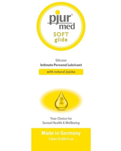 Dosette Lubrifiant Silicone Soft Glide Pjur 1.5ml 