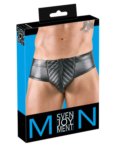 Slip sexy ouvert Maten Noir  Couleur principale:Noir
