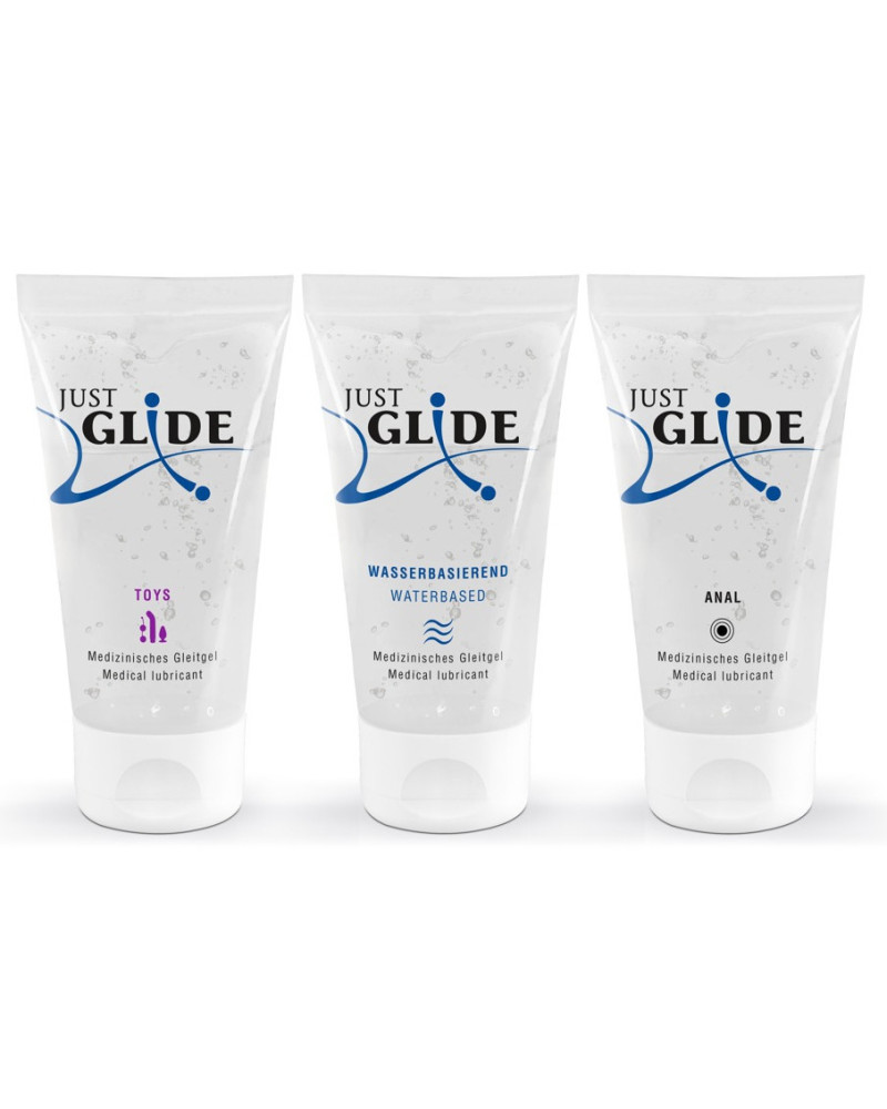 Pack 3 Lubrifiants Eau Just Glide 50ml 