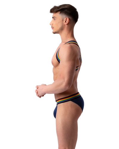 Slip Pride Half Bleu marine  Couleur principale:Bleu
