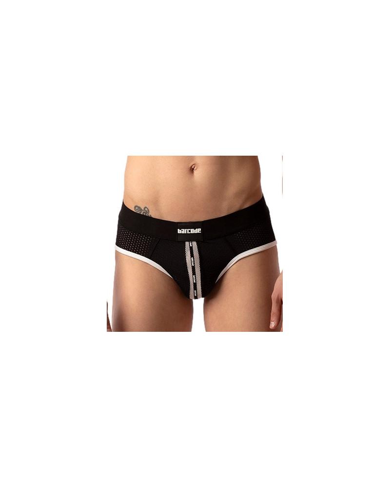 Slip Sicile Noir-Blanc  Couleur principale:Noir Couleur secondaire:Blanc