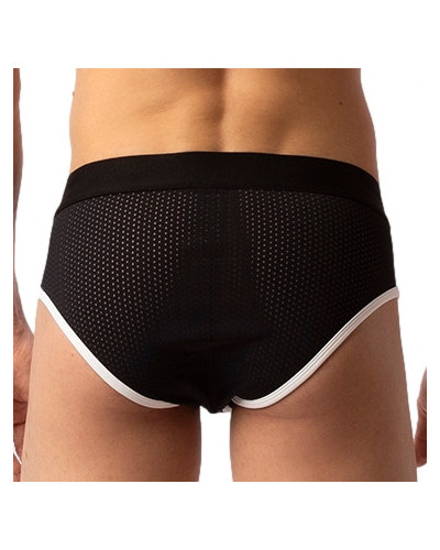 Slip Sicile Noir-Blanc  Couleur principale:Noir Couleur secondaire:Blanc